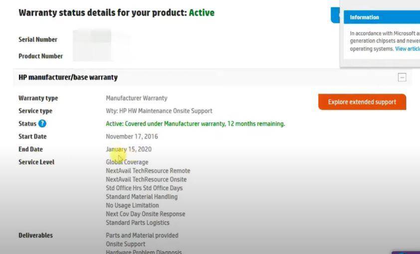 Check Warranty Status of HP Laptop Online