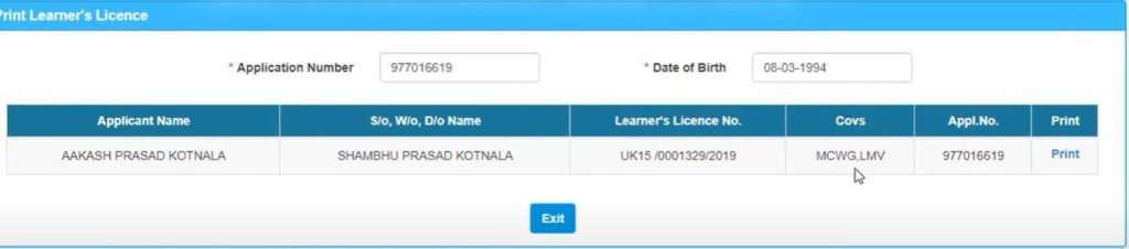 Download Learners License (LL/LLR) | Online Learning License PDF Print 2022 by Name/Name, Step by Step Guide All States on parivahan portal