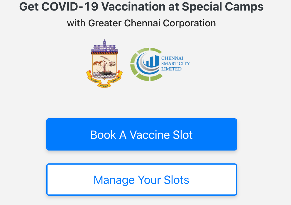 Chennai Corporation GCC COVID 19 Vaccine Registration, Online Slot Booking, Centers List